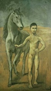 "Muchacho conduciendo un caballo", Pablo Picasso.