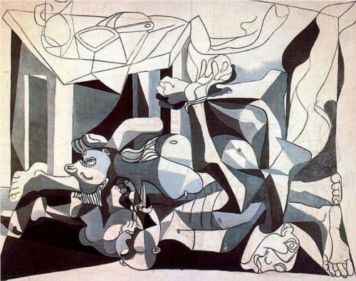 The mass grave, Pablo Picasso 1945